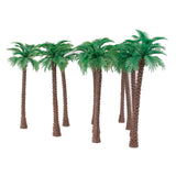 Maxbell 10pcs Model Coconut Palm Trees 1/100 11cm
