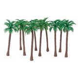 Maxbell 10pcs Model Coconut Palm Trees 1/100 11cm