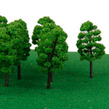 Maxbell 20pcs Green Model Trees 1:150 7cm