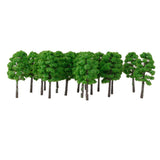 Maxbell 20pcs Green Model Trees 1:150 7cm