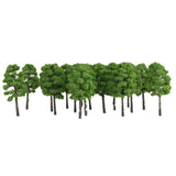 Maxbell 20pcs Green Model Trees 1:150 7cm
