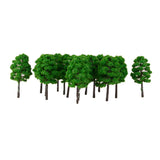 Maxbell 20pcs Green Model Trees 1:150 7cm