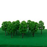 Maxbell 20pcs Green Model Trees 1:150 7cm
