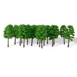 Maxbell 20pcs Green Model Trees 1:150 7cm