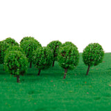 Maxbell 30pcs Green Model Ball Trees 1/100 35mm