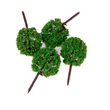Maxbell 30pcs Green Model Ball Trees 1/100 35mm
