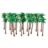 Maxbell 20pcs Model Coconut Palm Trees 1/150 6cm