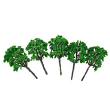 Maxbell 5pcs Green Model Trees 1:50-1:75 16cm
