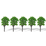 Maxbell 5pcs Green Model Trees 1:50-1:75 16cm