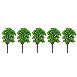 Maxbell 5pcs Green Model Trees 1:50-1:75 16cm