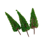 Maxbell 50pcs Green Model Trees 1:100 6.5cm