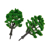 Maxbell 10pcs Green Model Trees 1:100 & 1:150