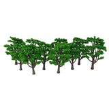 Maxbell 10pcs Green Model Trees 1:100 & 1:150
