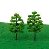 Maxbell 20pcs Green Model Trees 1:100 9cm B90