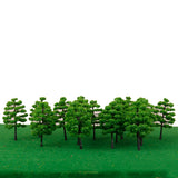 Maxbell 20pcs Green Model Trees 1:100 9cm B90
