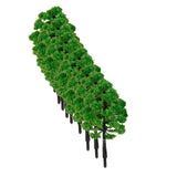 Maxbell 20pcs Green Model Trees 1:100 9cm B90