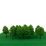 Maxbell 20pcs Green Model Trees 1:100 9cm B90