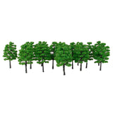 Maxbell 20pcs Green Model Trees 1:100 9cm B90