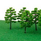 Maxbell 20pcs Green Model Trees 1:100 9cm B90