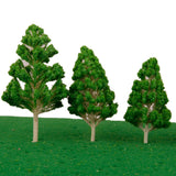Maxbell 5pcs Green Model Trees 1:75-1:200