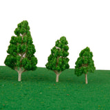 Maxbell 5pcs Green Model Trees 1:75-1:200