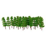 Maxbell 100pcs Green Model Trees 1:400-1:500 4cm TC40