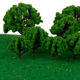 Maxbell 10pcs Multi Scale Model Trees Green 1:100-1:500