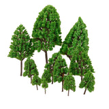 Maxbell 12pcs Green Model Trees 1:50-1:500