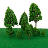 Maxbell 12pcs Green Model Trees 1:50-1:500