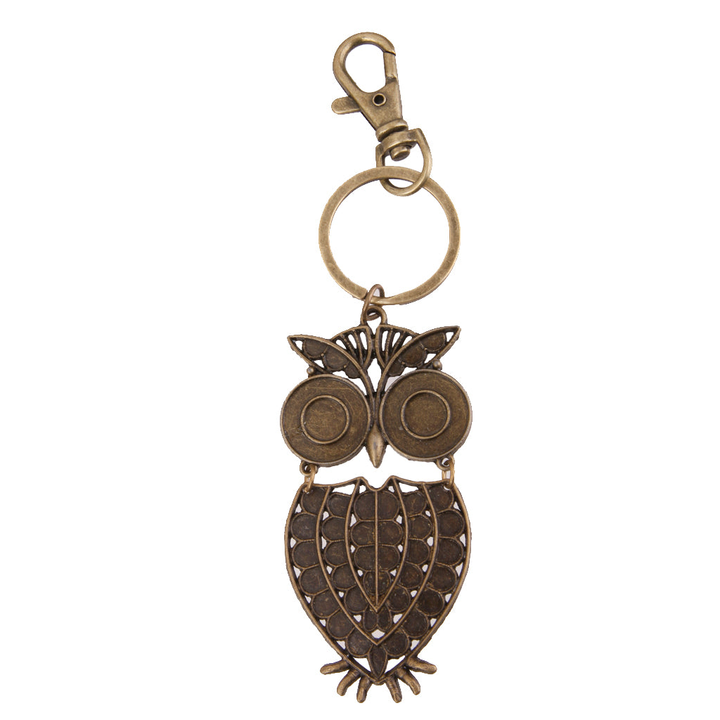 Maxbell Antique Bronze Lobster Swivel Clasps Clips Owl Animal Charm Keyring