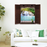 Maxbell 3D Waterfall Wall Decal Stickers Home Room Decor