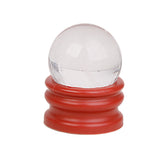Maxbell 30mm Natural Gemstone Sphere Crystal Ball + Stand Clear White
