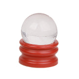 Maxbell 30mm Natural Gemstone Sphere Crystal Ball + Stand Clear White