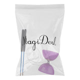 Maxbell 5-Bearing Diabolo With Handsticks & String Juggling Toy- Purple