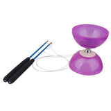 Maxbell 5-Bearing Diabolo With Handsticks & String Juggling Toy- Purple