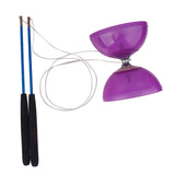 Maxbell 5-Bearing Diabolo With Handsticks & String Juggling Toy- Purple