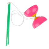 Maxbell Plactic Diabolo With Handsticks and String Juggling Toy-Pink