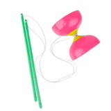 Maxbell Plactic Diabolo With Handsticks and String Juggling Toy-Pink