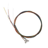 Maxbell 6pcs Folk Guitar String Coated Copper Alloy Wound Colorful