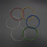 Maxbell 6pcs Folk Guitar String Coated Copper Alloy Wound Colorful
