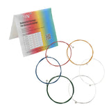 Maxbell 6pcs Folk Guitar String Coated Copper Alloy Wound Colorful