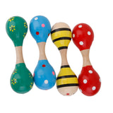 Maxbell 1pc Kids Wooden Maraca Random Color 15cm