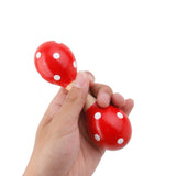 Maxbell 1pc Kids Wooden Maraca Random Color 15cm
