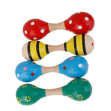 Maxbell 1pc Kids Wooden Maraca Random Color 15cm