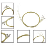Maxbell 6pcs Acoustic Guitar Stainless Steel String A101