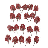 Maxbell 20PCS Model Trees Layout Train Railway Raiload Landscape Scenery 1:150