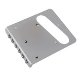 Maxbell Chrome Plated 6 Saddle Guitar Bridge For TL Guitar