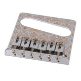 Maxbell Chrome Plated 6 Saddle Guitar Bridge For TL Guitar