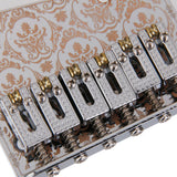 Maxbell Chrome Plated 6 Saddle Guitar Bridge For TL Guitar