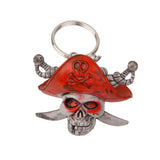 Maxbell Pirate Hat Skull Head Pendant Purse Bag Keyring Key Chain Gift